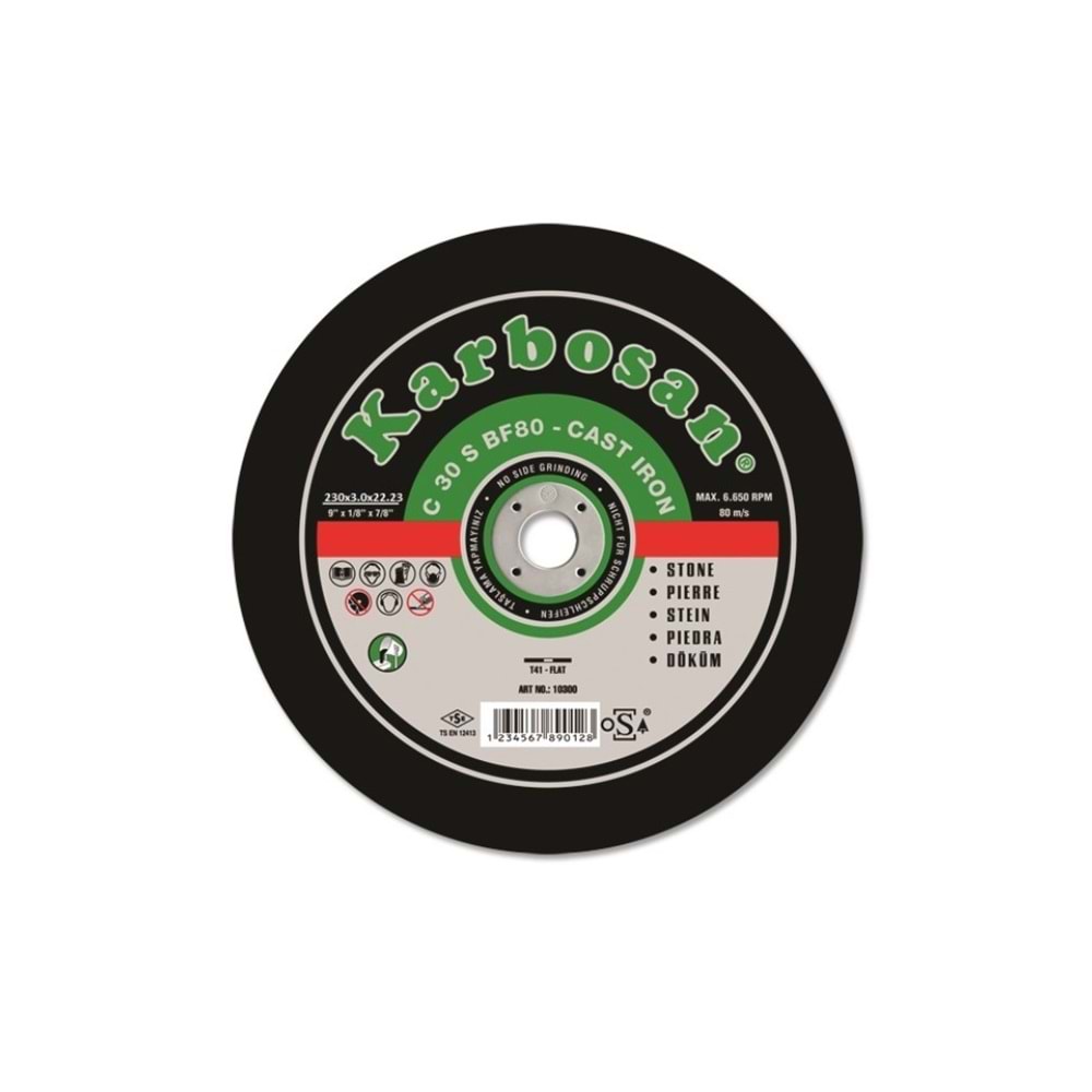 KARBOSAN KESME TAŞI 230*3*22 SC 10300