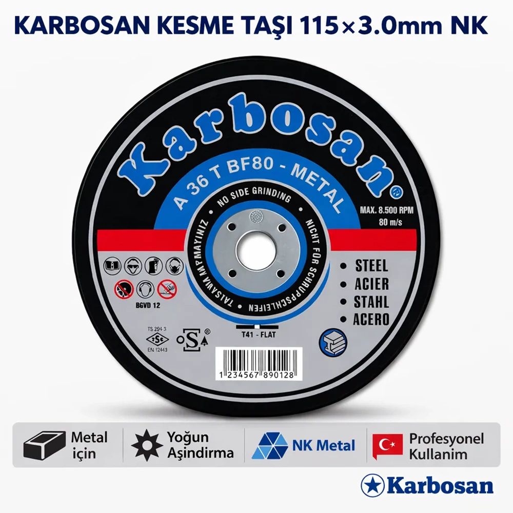 KARBOSAN KESME TAŞI 115*3.0MM NK 910910