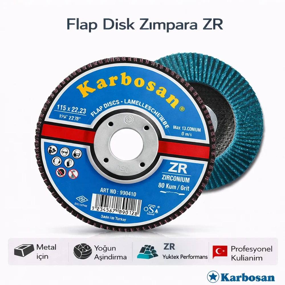 KARBOSAN FLAP DİSK ZIMPARA ZR P60 983460