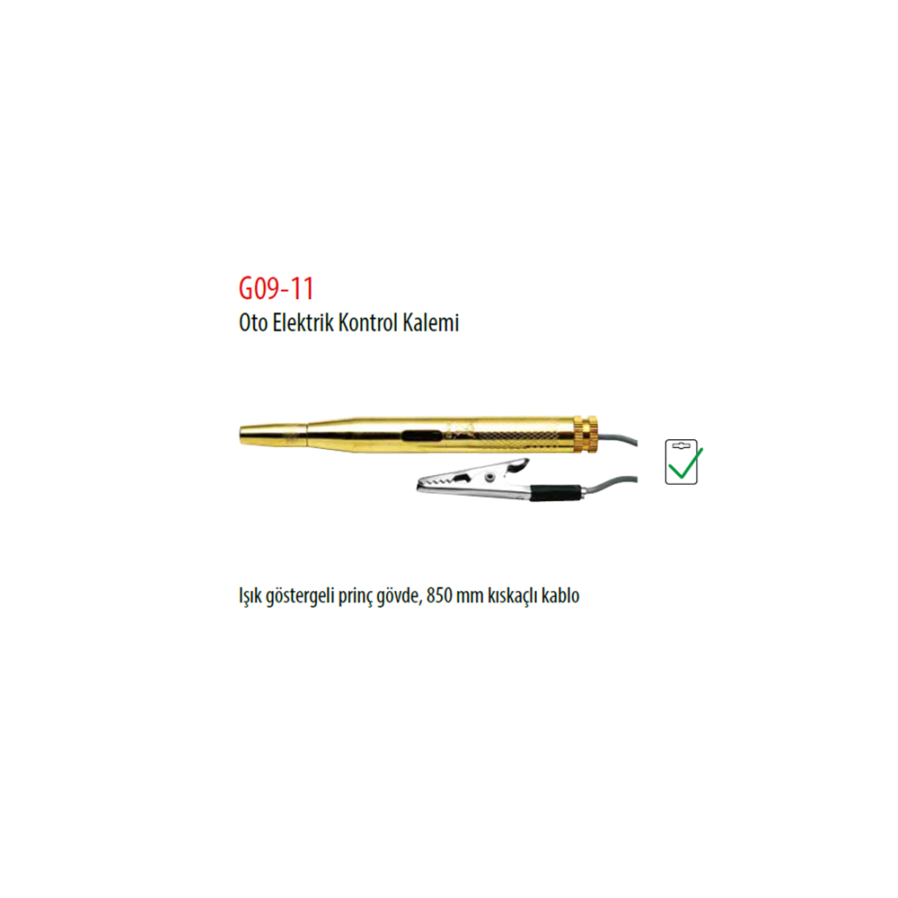 6-24 OTO TİP KONTROL KALEMİ G09-11 CF