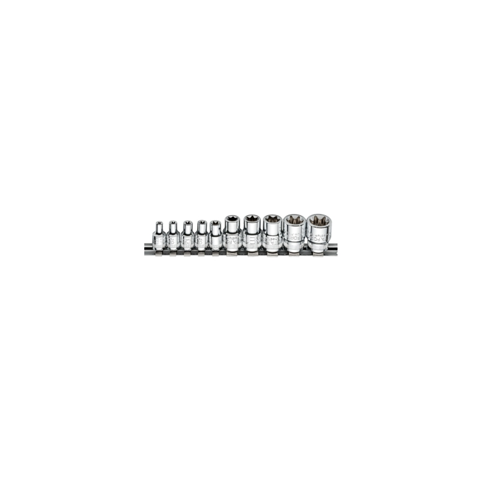3/8'' DİŞİ TORX LOKMA ANAHTAR TAKIMI C16-R10 CF
