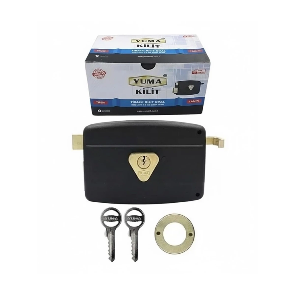 TİRAJLI KİLİT OVAL KARŞILIKLI 14CM YUMA YM-600