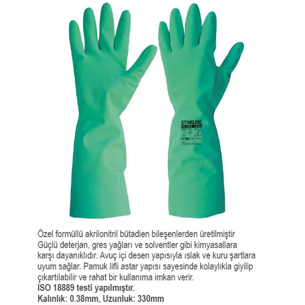KİNLER KİMYASAL STL-1513 LATEX ELDİVEN N.9