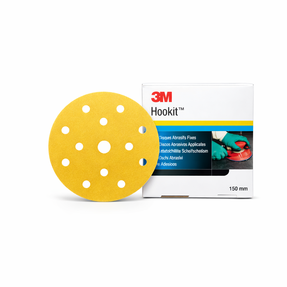 3M 255P+ SARI ZIMPARA 150MM 320KUM 15 DELİKLİ