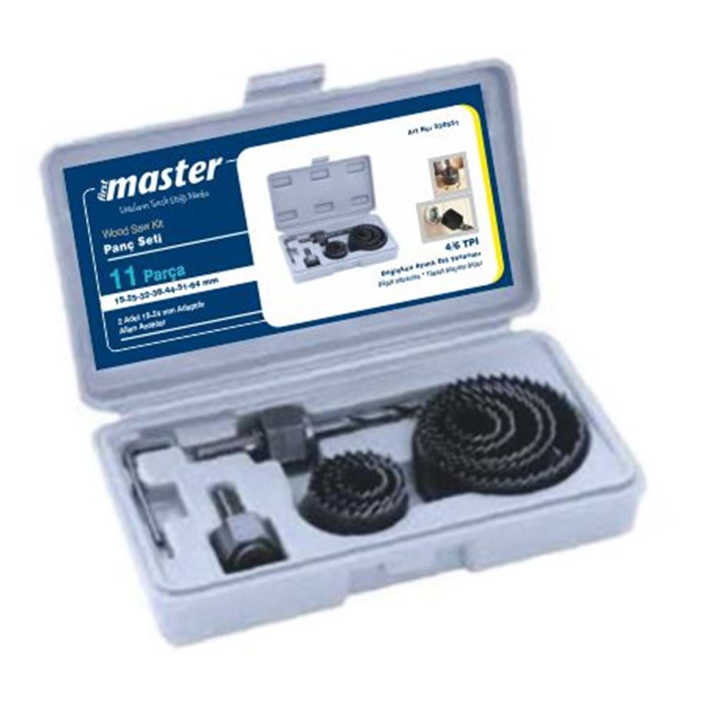 MASTER BiMETAL PANÇ SETİ 11PRÇ. ÇANTALI 530551
