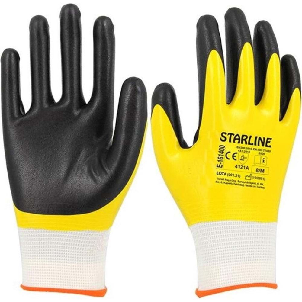 SARI NİTRİL ELDİVEN NO.10 161400