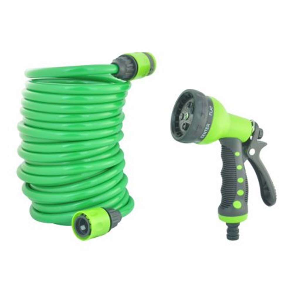 SPRİNG GARDEN FISKİYE TABANCALI HORTUMLU SET 7.5 METRE 507951