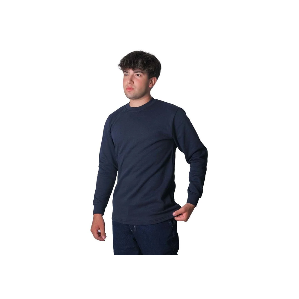 0 YAKA LACİVERT SWEAT 2 İPLİK BEDEN : XXL