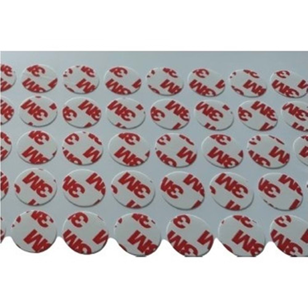 3M ÇİFT TARAFLI BANT YUVARLAK 20MM ÇAP 100 AD