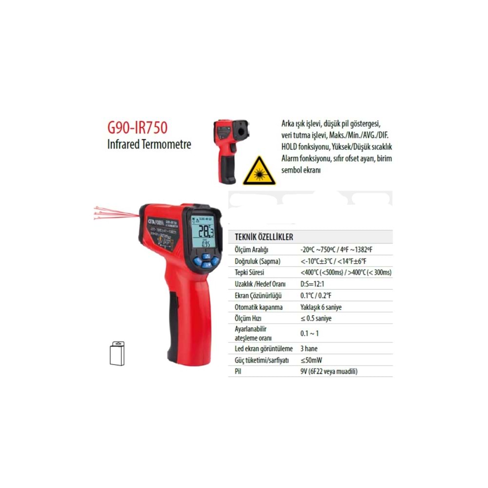 INFRARED TERMONETRE G90-IR750 CF