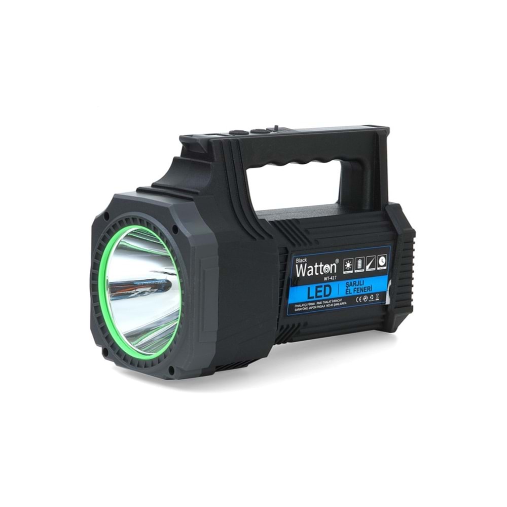 WATTON ŞARJLI 25WATT LED EL FENERİ WT-417