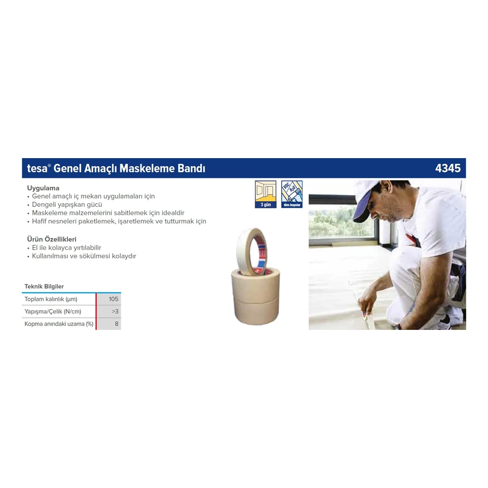 TESA MASKELEME BANTI 48MM*30MT 4345-00013