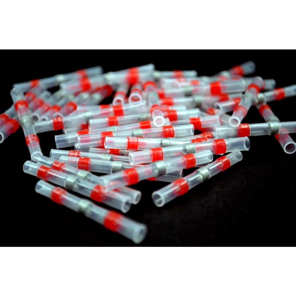 LEHİMLİ KABLO BİRLEŞTİRİCİ EK02 0.5 - 1.0MM KIRMIZI