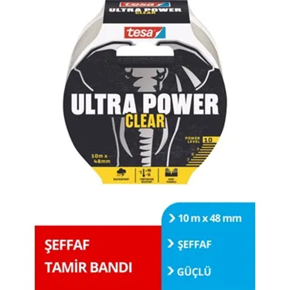 TESA ULTRA POWER ŞEFFAF TAMİR BANTI 48MM 10MT. 56496-00000-01