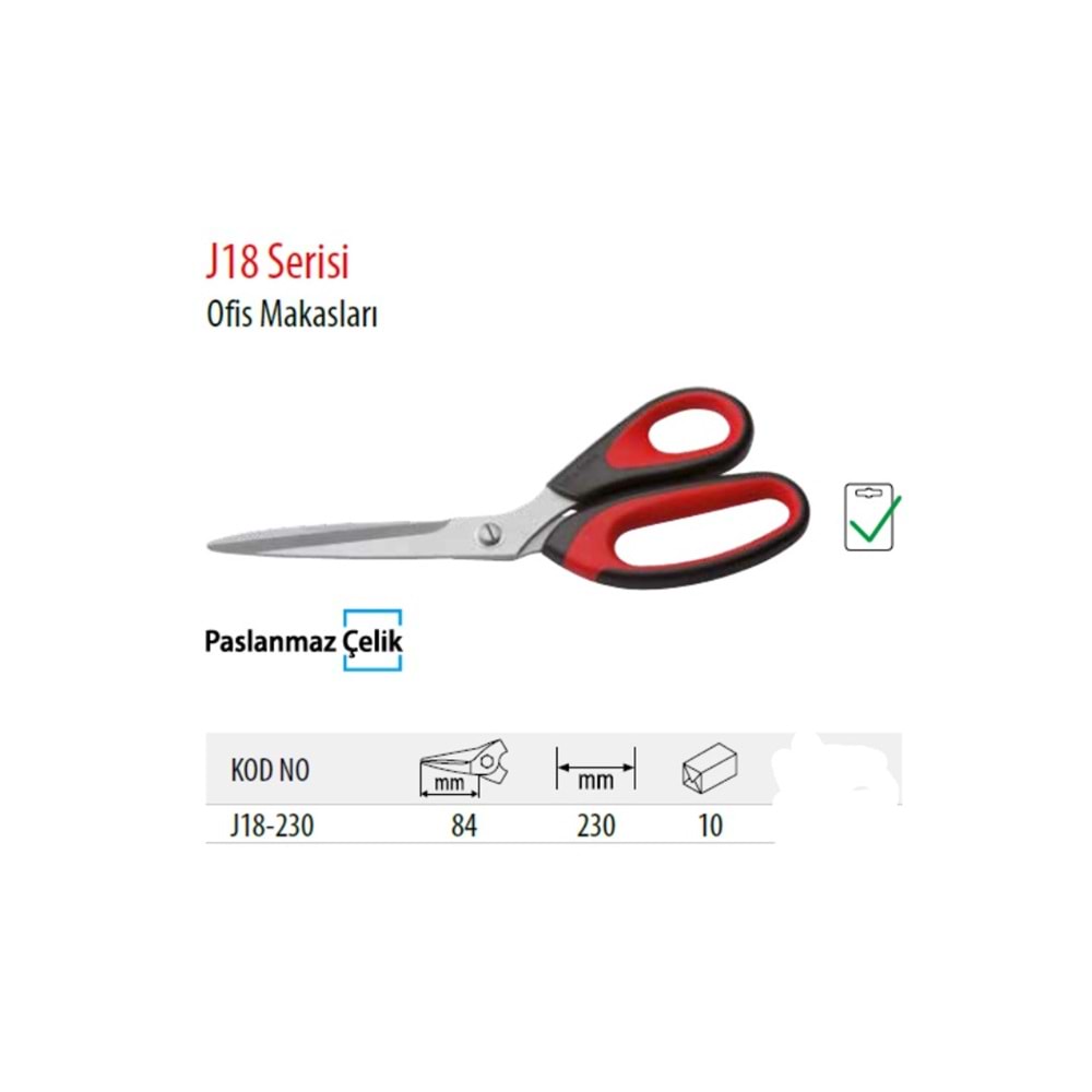 OFİS MAKASI 250MM J18-230 CF