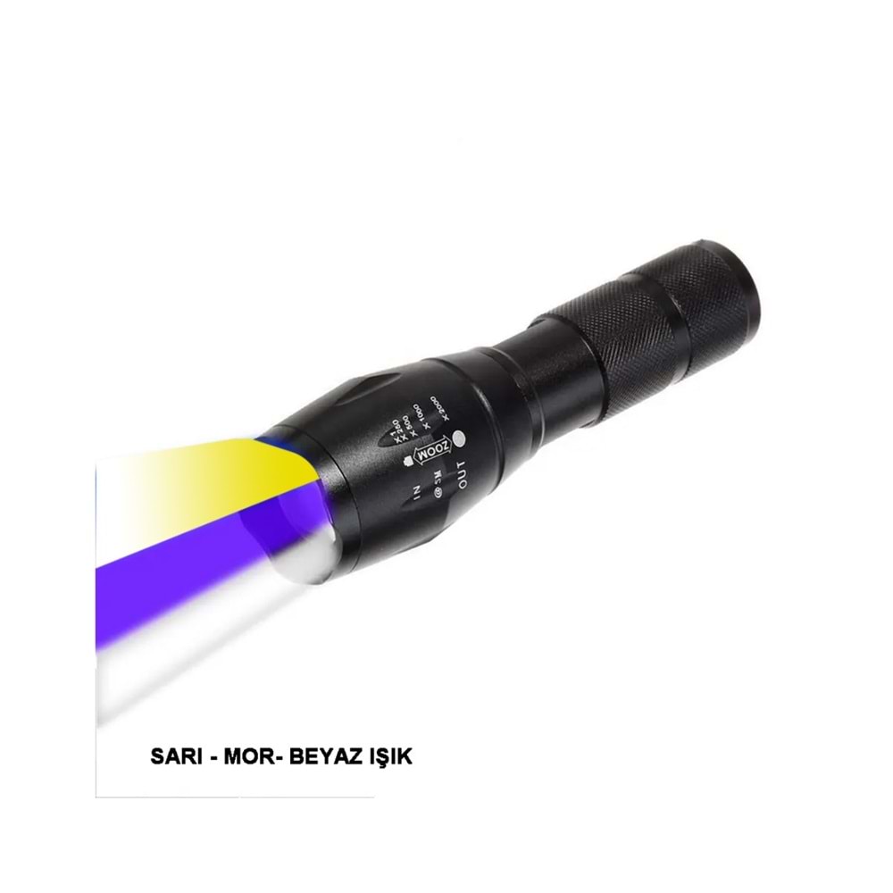 WATTON ŞARJLI MIKNATISLI Q5 LED 3 RENK LAMBA WT-610