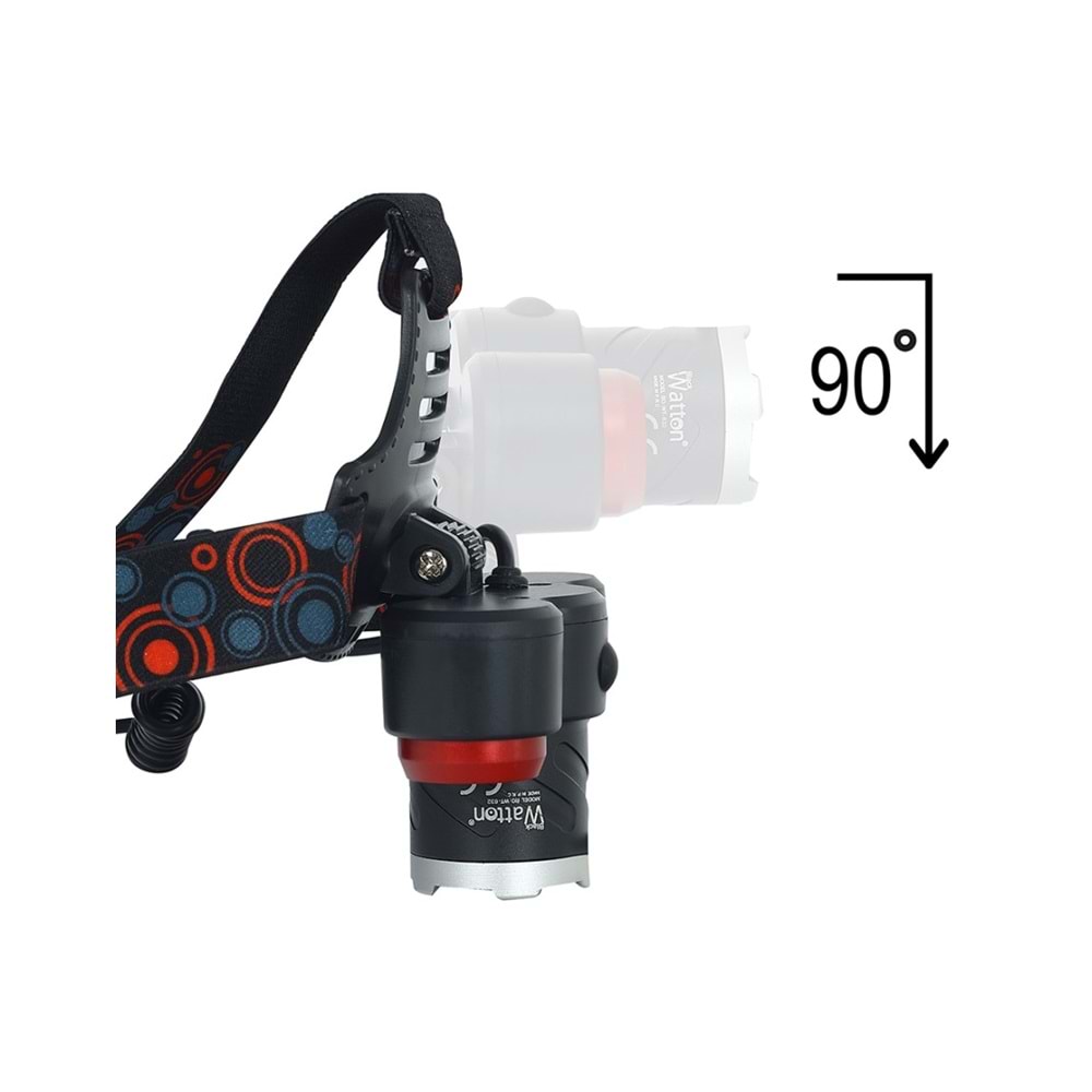 WATTON ŞARJLI 6000 LÜMEN LED KAFA LAMBASI WT-632