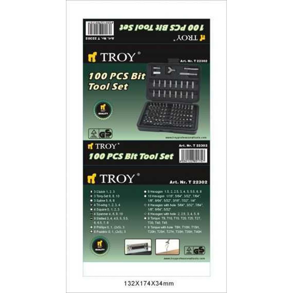 BİT'S UÇ SETİ 100 PARÇA 22302