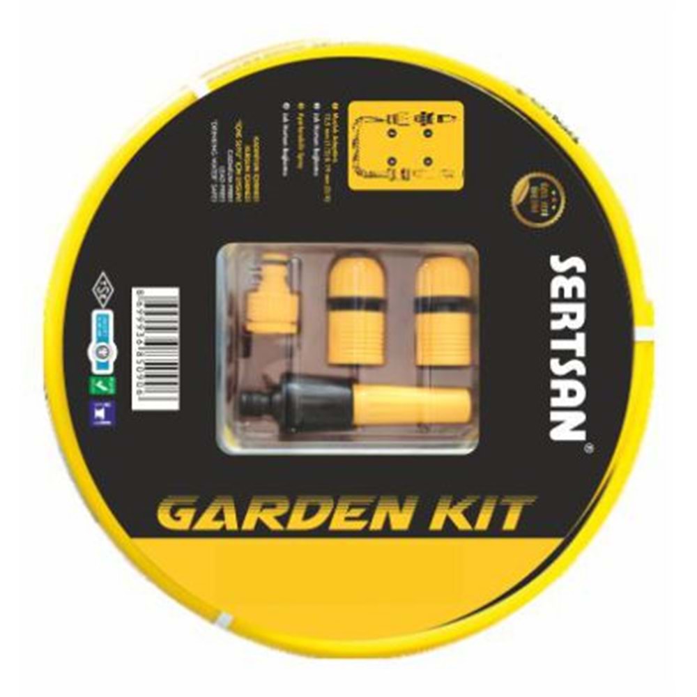 SPRİNG GARDEN SU HORTUMU ÖRGÜLÜ SET 1/2''*30MT. 62021