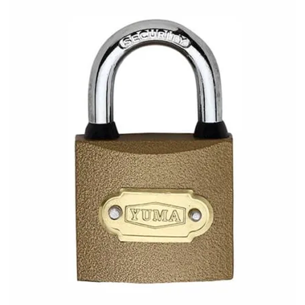 YUMA ASMA KİLİT SARI BOYALI DÖKÜM 32MM 1032