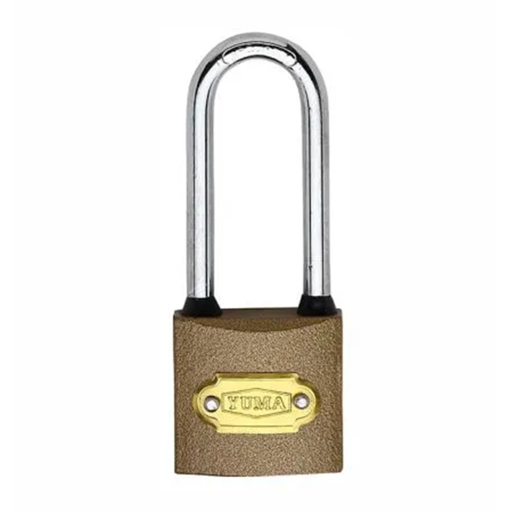 YUMA ASMA KİLİT SARI BOYALI DÖKÜM UZUN 32MM 1032BL