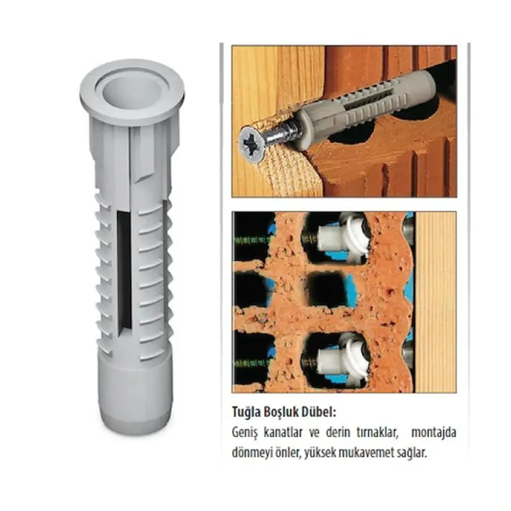 TUĞLA BOŞLUK DÜBEL 12MM