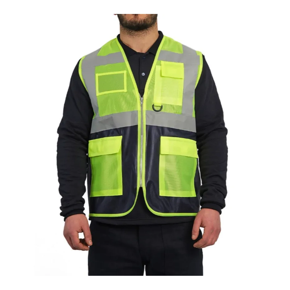 MÜHENDİS YELEK SARI-LACİVERT 3XL