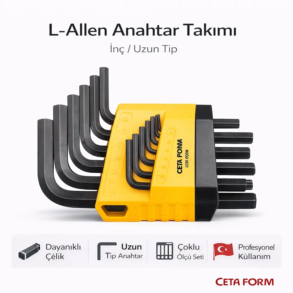 L-ALLEN İNÇ ANAHTAR TAKIMI 13PRÇ. LT/13AF CF