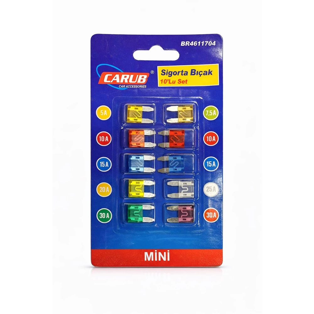 10 PARÇA MİNİ BIÇAK SİGORTA SETİ