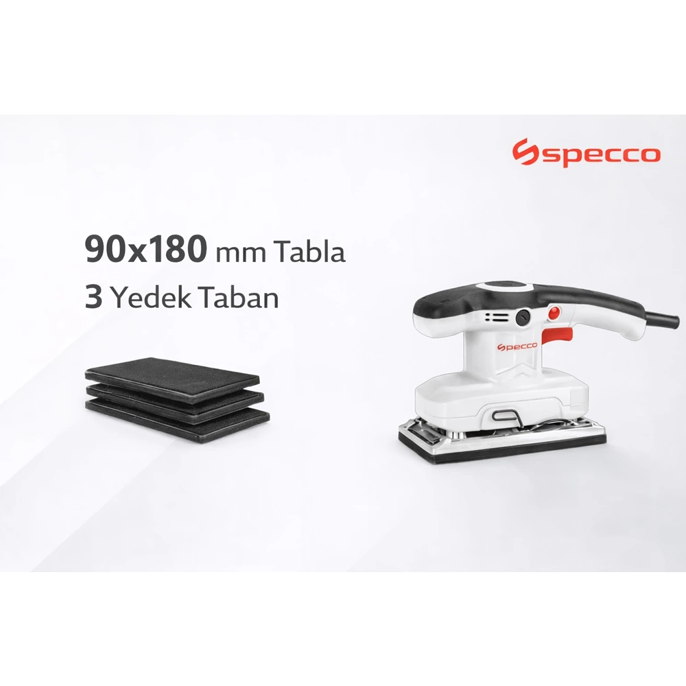 SPECCO ELEKTRİKLİ TİTREŞİMLİ ZIMPARA 320WATT 90*180MM 9021
