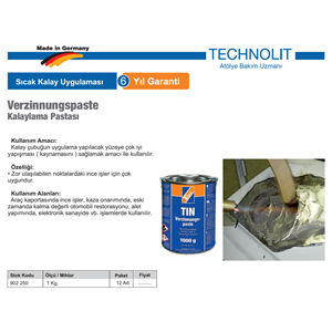 ÖN KALAYLAMA PASTASI 1000GR. 902250 TECHNOLİT