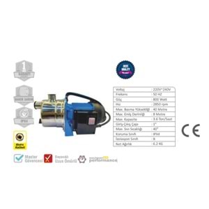 MASTER SU POMPASI JET BAHÇE 800 WATT 532235