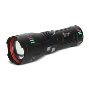 WATTON ŞARJLI LAZER ETKİLİ PRO EL FENERİ 30.000 LÜMEN WT-631