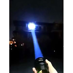 WATTON ŞARJLI LAZER ETKİLİ PRO EL FENERİ 30.000 LÜMEN WT-631