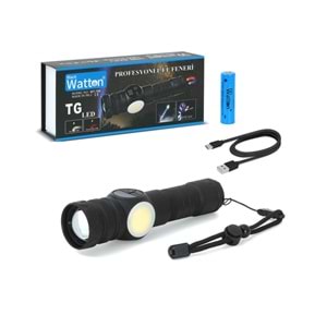 WATTON ŞARJLI MIKNATISLI 9 MOD KAMP EL FENERİ WT-704