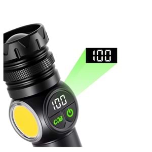 WATTON ŞARJLI MIKNATISLI 9 MOD KAMP EL FENERİ WT-704