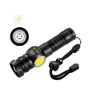 WATTON ŞARJLI MIKNATISLI 9 MOD KAMP EL FENERİ WT-704