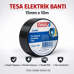 TESA ELEKTRİK BANTI 15*10MT. 53988-00005-00