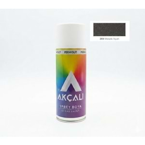 AKÇALI 359 SPREY BOYA METALİK SİYAH 400ML