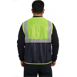 MÜHENDİS YELEK SARI-LACİVERT XL