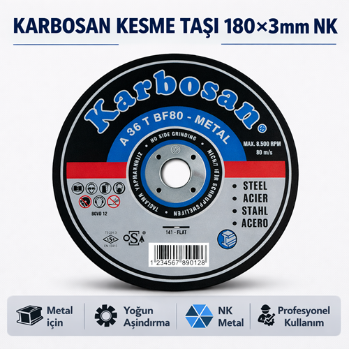 KARBOSAN KESME TAŞI 180*3*22 NK 910040