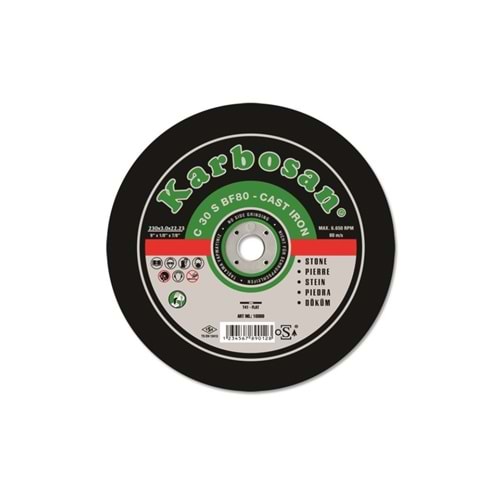 KARBOSAN KESME TAŞI 230*3*22 SC 10300