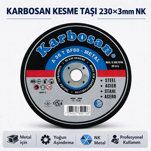 KARBOSAN KESME TAŞI 230*3*22 NK 910050