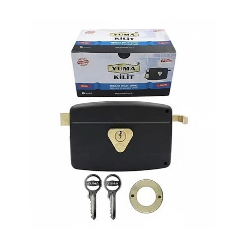 TİRAJLI KİLİT OVAL KARŞILIKLI 14CM YUMA YM-600