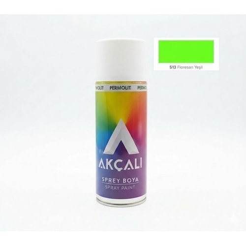 AKÇALI 513 FLORESAN YEŞİL SPREY BOYA 400ML.