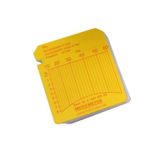 DİESEL KOMPRESYON ÖLÇME KAĞIDI 100 ADET