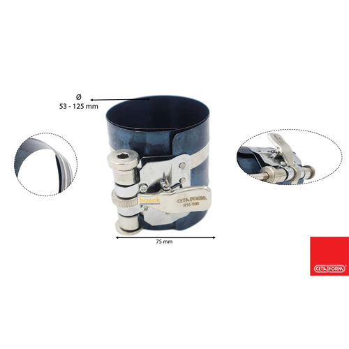 PİSTON SEGMAN SIKIŞTIRMA ÇEMBERİ 53-125MM - 75MM N16-1001 CF