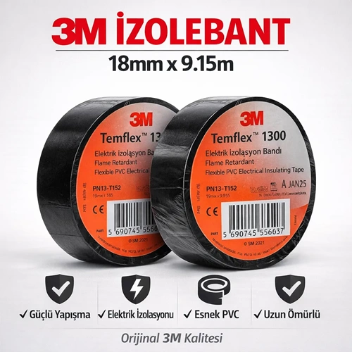 3M İZOLEBANT 18MM 9.15MT.