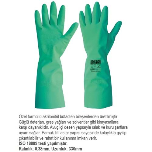 KİNLER KİMYASAL STL-1513 LATEX ELDİVEN N.9