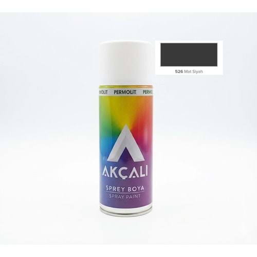 AKÇALI 526 SPREY BOYA MAT SİYAH 400ML